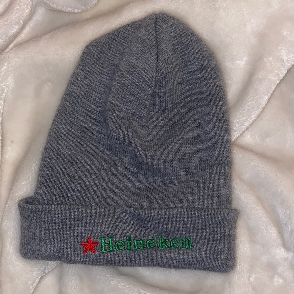 Heineken Gray Knit Beanie